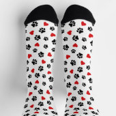 Paws & Hearts – Love for Dogs ソックス (上部)