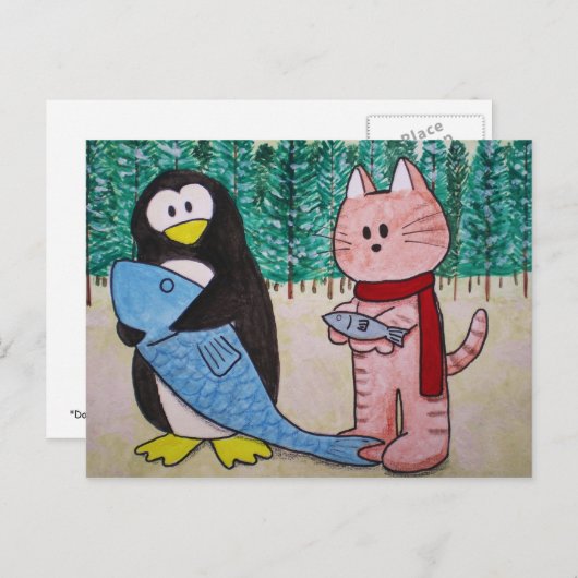 Paws Hereポストカード「交換したい?」 ポストカード (正面/裏面)