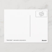 Paws Hereポストカード「肌寒い夜」 ポストカード (裏面)