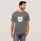 Paws Here "Kitty" ベーシック ダークTシャツ Tシャツ (正面フル)