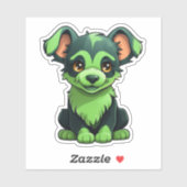 Paws in Action: Energetic Dog Stickers for Adventu シール (シート)