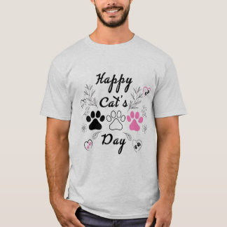 「Paws & Love」 – かわいいペット好きフローラTシャツ Tシャツ