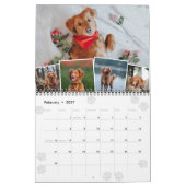 Paws Monthly Photo Collageペットの写真 カレンダー (2月 2027)