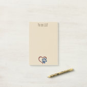 Paws n'ハートPost-it®メモ4 x 6 ポストイット (デスク上)