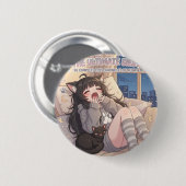 Paws & Naps 至極のシエスタ アニメガールボタン 缶バッジ (正面&裏面)