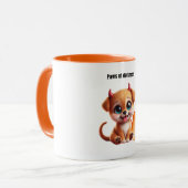 Paws of Darkness Fire Dog Coffee Mug マグカップ (正面左)