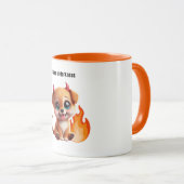 Paws of Darkness Fire Dog Coffee Mug マグカップ (正面右)