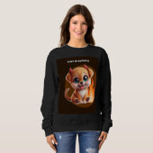 Paws of Darkness Fire Dog Hoodie – Glowing Puppy  スウェットシャツ (正面フル)