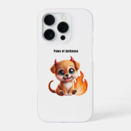 Paws of Darkness Fire Dog Phone Case iPhone 16 Proケース