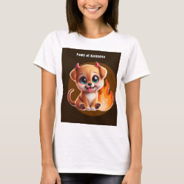 Paws of Darkness Fire Glow Dog T-Shirt – Dark Tシャツ