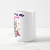 Paws Off My Lollipop Human Christmas Cat コーヒーマグカップ (中央)