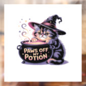 Paws Off My Potion, Kawaii Halloween Witch Cat Cla ウィンドウサイン (シート2)