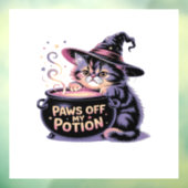Paws Off My Potion, Kawaii Halloween Witch Cat Cla ウィンドウサイン (シート3)