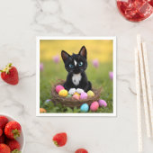 Paws, Pastels & Purrs: Felini's Easter Nest スタンダードカクテルナプキン (インサイチュ)
