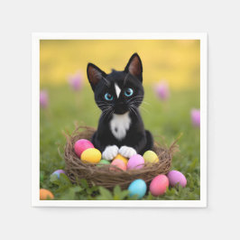 Paws, Pastels & Purrs: Felini's Easter Nest スタンダードカクテルナプキン