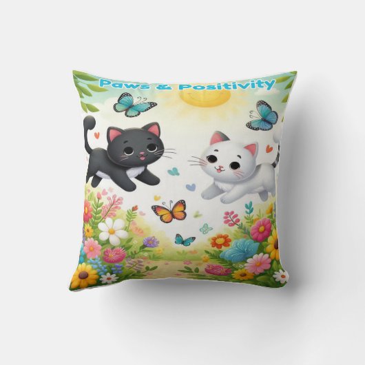 Paws & Positivity クッション (裏面)