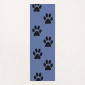 Paws prints yoga mat black and blue ヨガマット (正面)