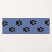 Paws prints yoga mat black and blue ヨガマット (正面(横))