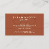 Paws Punch ロイヤルテラコッタ 猫 犬 ペット 名刺 (裏面)