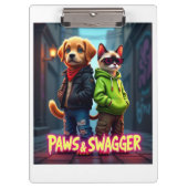 Paws & Swagger™かわいいペットインスパイアクリップボード – Styl クリップボード (正面)