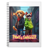 Paws & Swagger™ かわいいペットデザイン – スタイ ノートブック (正面)
