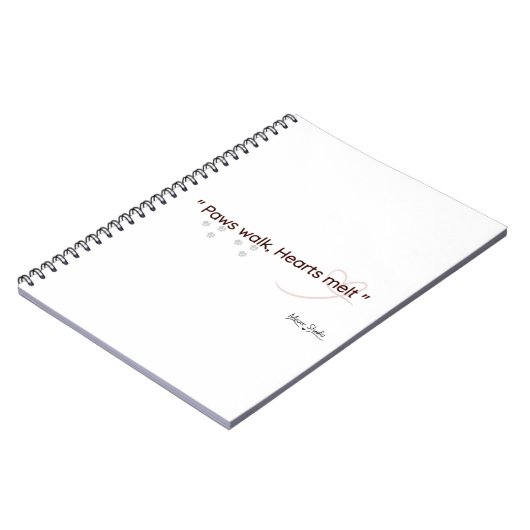 Paws Touch, Hearts Feel Notebook ノートブック (左側)