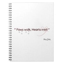 Paws Touch, Hearts Feel Notebook ノートブック
