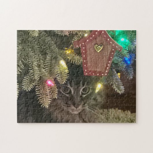 Paws under the tree Puzzle ジグソーパズル (横)