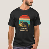 Paws Up Don't Care Cat  Couples Kitten  Cat Mom  1 Tシャツ (正面)