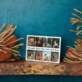 Paws We Love Youパパ写真コラージュ フォトプラーク (側面)