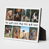Paws We Love Youパパ写真コラージュ フォトプラーク (側面)