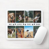 Paws We Love You Dad Photo Collage マウスパッド (マウス)
