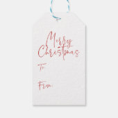 PAWSIELYサンタドッグクリスマスを開空白のかない ギフトタグ (裏面)