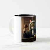Pawsistly Just: The Feline Jugust Coffee Mug ツートーンマグカップ (正面左)
