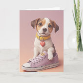 Pawsitive Birthday Vibes カード (正面)