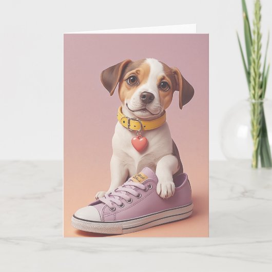 Pawsitive Birthday Vibes カード (正面)