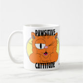 PAWSITIVE CATTITUDE カートゥーンキャット セニョールガト コーヒーマグカップ (左)