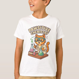 Pawsitive Chemistry - Cat Scientist Tシャツ