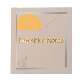Pawsitive Notes - Cute Cat Notepad ノートパッド