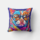 Pawsitive Perfect：トップドッグアートワーク クッション (裏面)