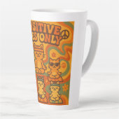 Pawsitive Vibes Only カフェラテマグ (右アングル)