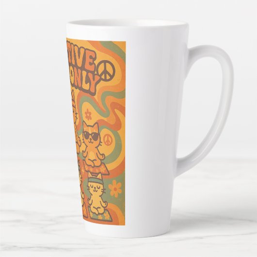 Pawsitive Vibes Only カフェラテマグ (右)