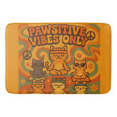 Pawsitive Vibes Only バスマット (正面)