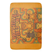 Pawsitive Vibes Only バスマット (正面縦)