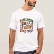 Pawsitive Vibes Only Cat クール Tシャツ