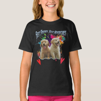 Pawsitive Vibes Only: Two Pups, Endless Adventures Tシャツ