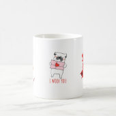 「Pawsitive Yours Valentine Mug」 🐾💖 モーフィングマグカップ (中央)