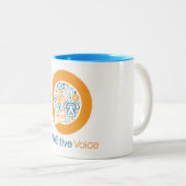 PAWSitivelyの素晴らしいマグ ツートーンマグカップ (正面右)