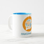 PAWSitivelyの素晴らしいマグ ツートーンマグカップ (正面左)