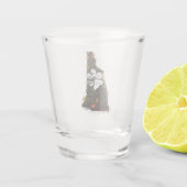 Pawsitively荘厳なニューハンプシャー ショットグラス (裏面)